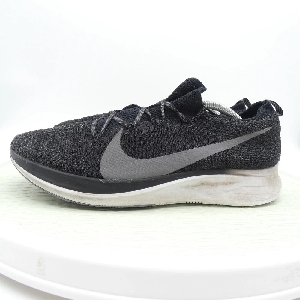 Nike Zoom Fly Flyknit Mens Running Shoes Black Gunsmoke AR4561-001 Size 12
